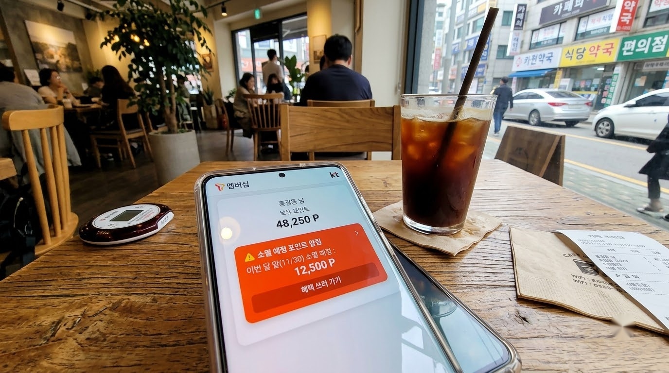 소멸 직전 통신사 멤버십 포인트 200% 활용법 (편의점·영화·베이커리 할인) 모바일 완료 화면